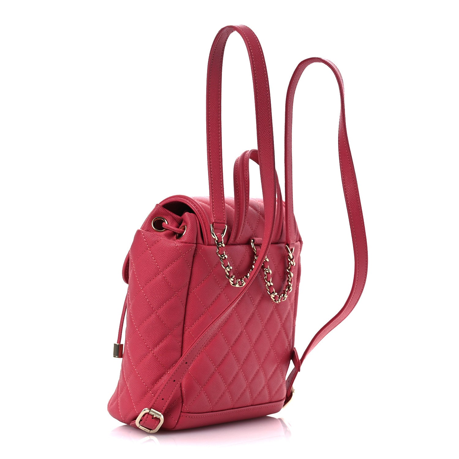 Caviar Quilted Small Filigree Backpack Pink