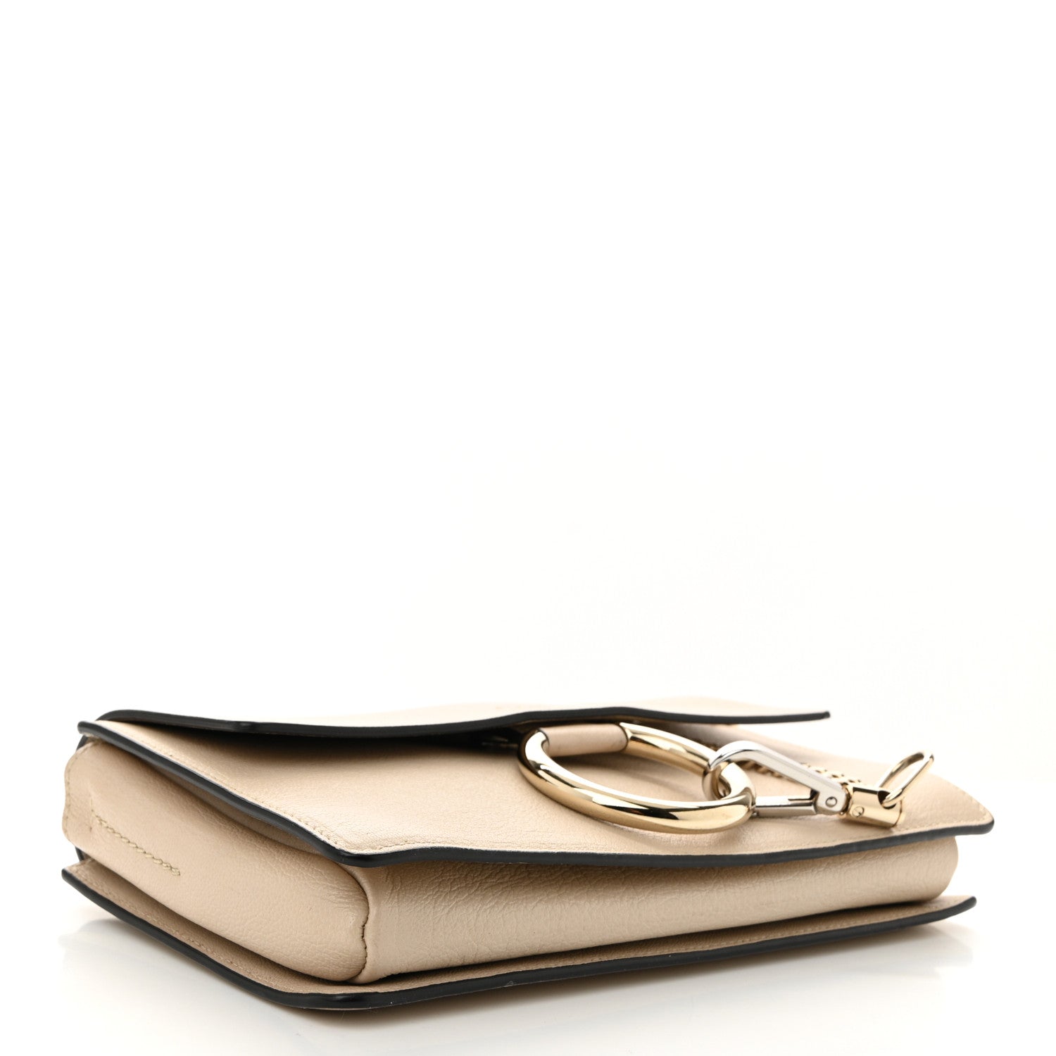 Goatskin Small Faye Shoulder Bag Abstract White