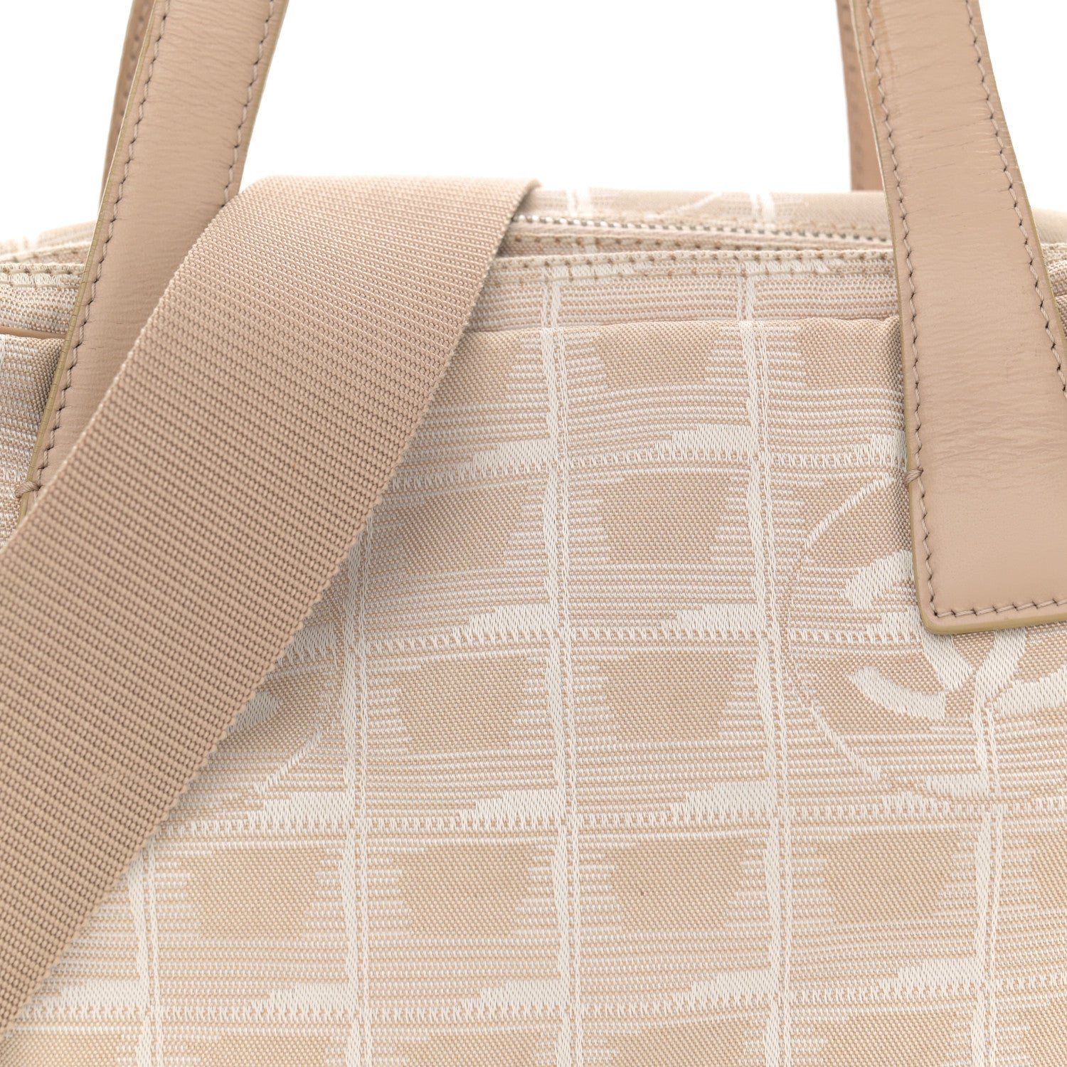 Nylon Small Travel Tote Beige
