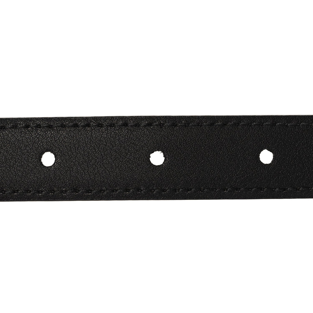 Plutone Calfskin Gucci Buckle 20mm Thin Belt 90 36 Black