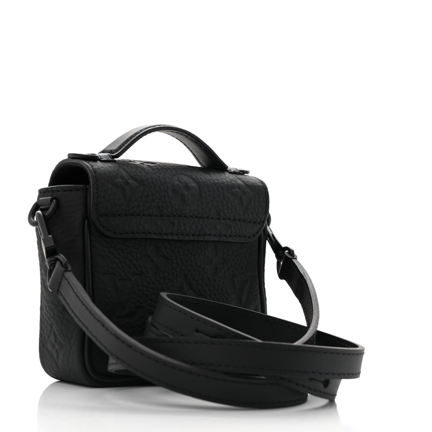 Taurillon Monogram Pico S Lock Ultra Black