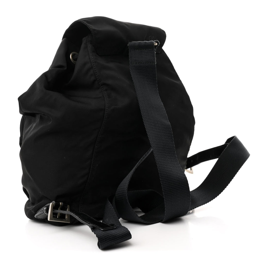 Tessuto Nylon Vela Cinch Backpack Black