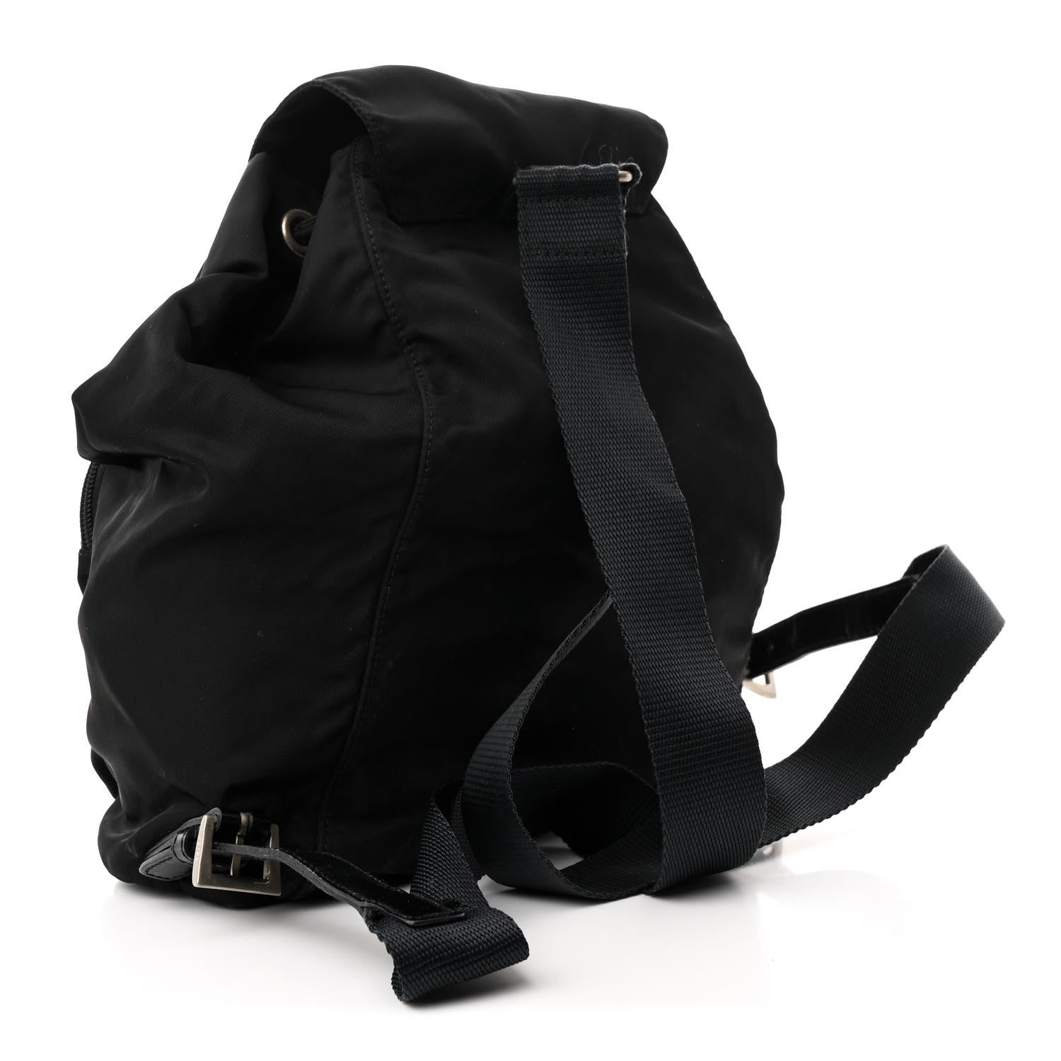 Tessuto Nylon Vela Cinch Backpack Black