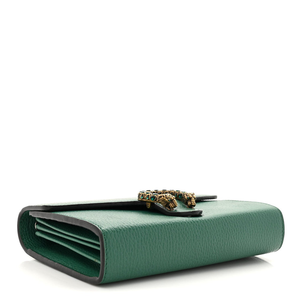 Calfskin Mini Dionysus Chain Wallet Emerald