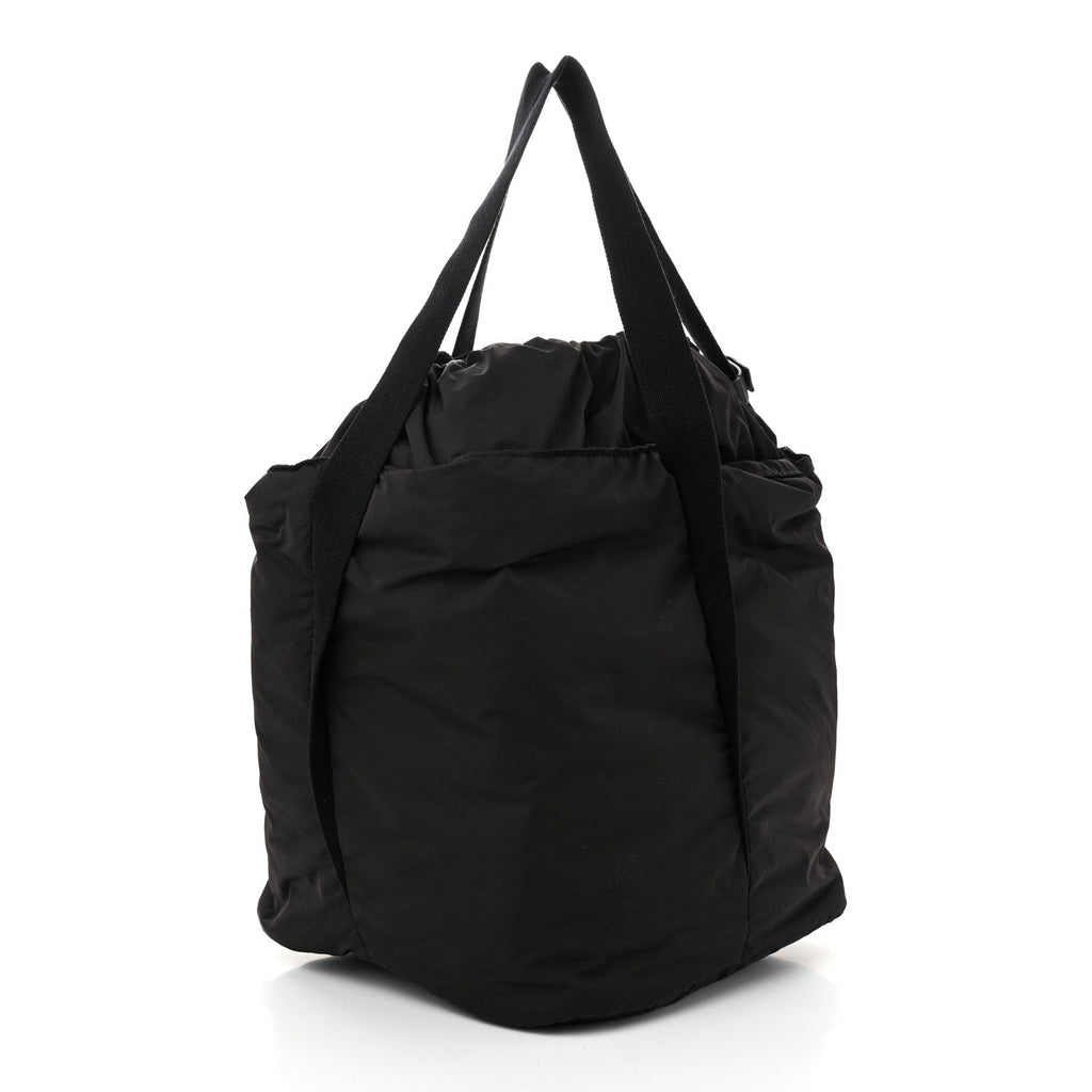 Nylon Drew Tote Black