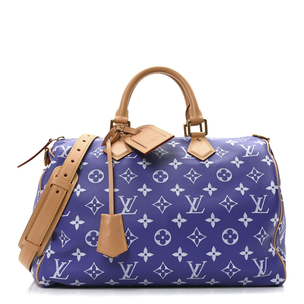 Calfskin Monogram Speedy P9 Bandouliere 40 Amethyst