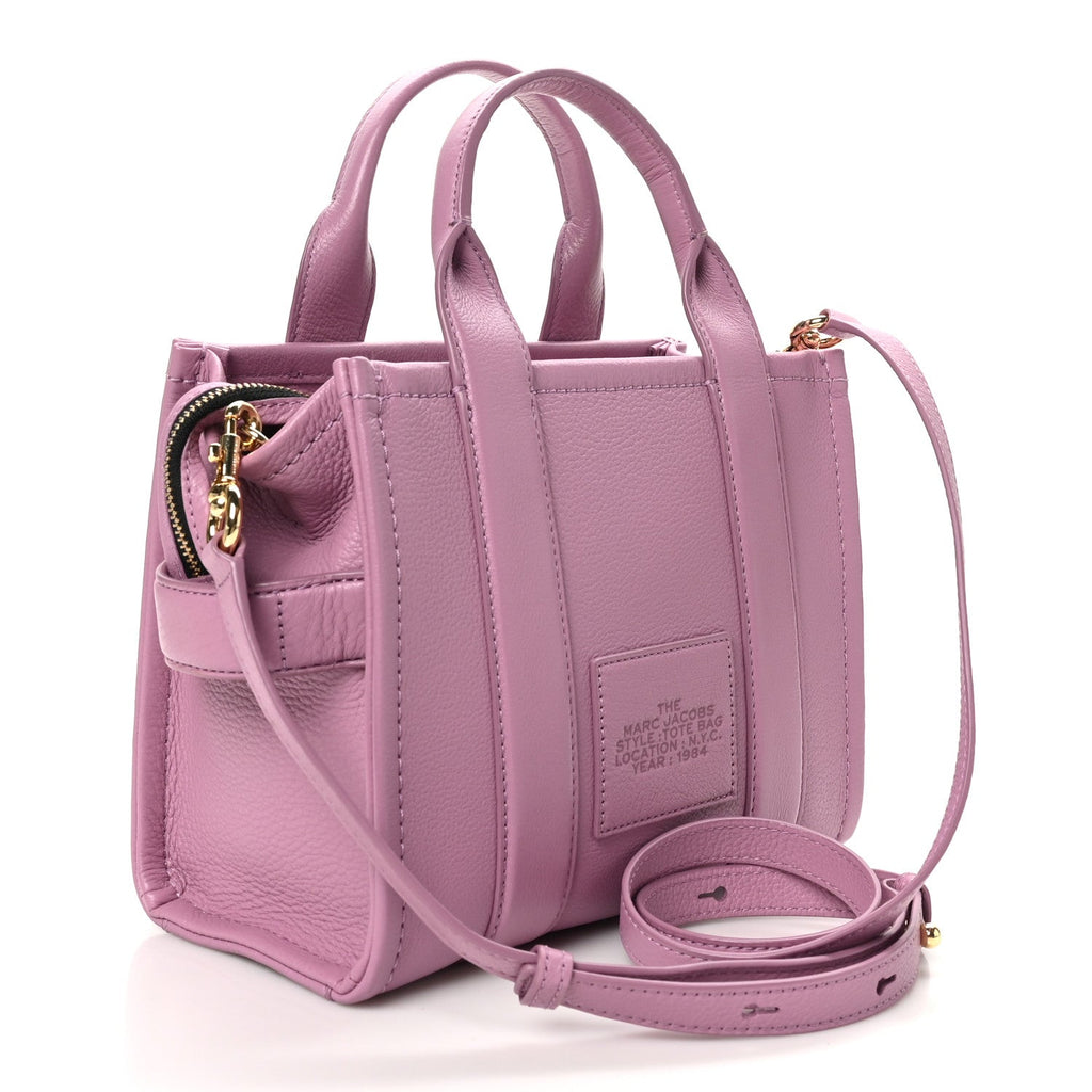 Grained Calfskin Small The Tote Bag Orchid Haze