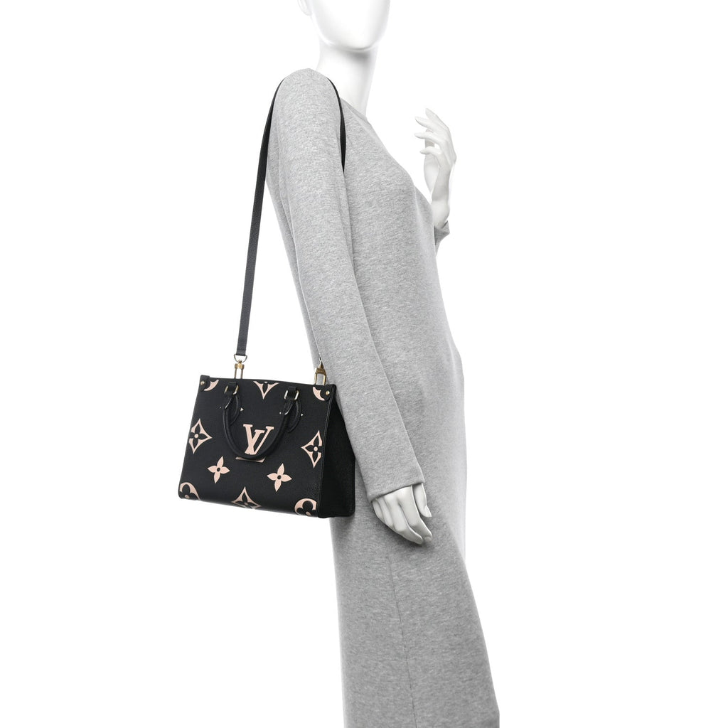 Empreinte Monogram Giant Onthego PM Black Beige
