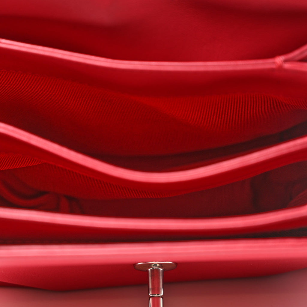 Calfskin Mini Tramezzo Flap Red