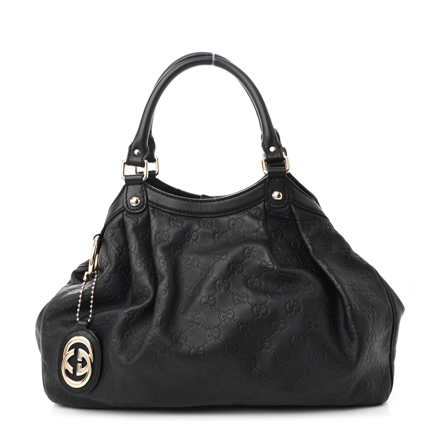 Guccissima Medium Sukey Tote Black