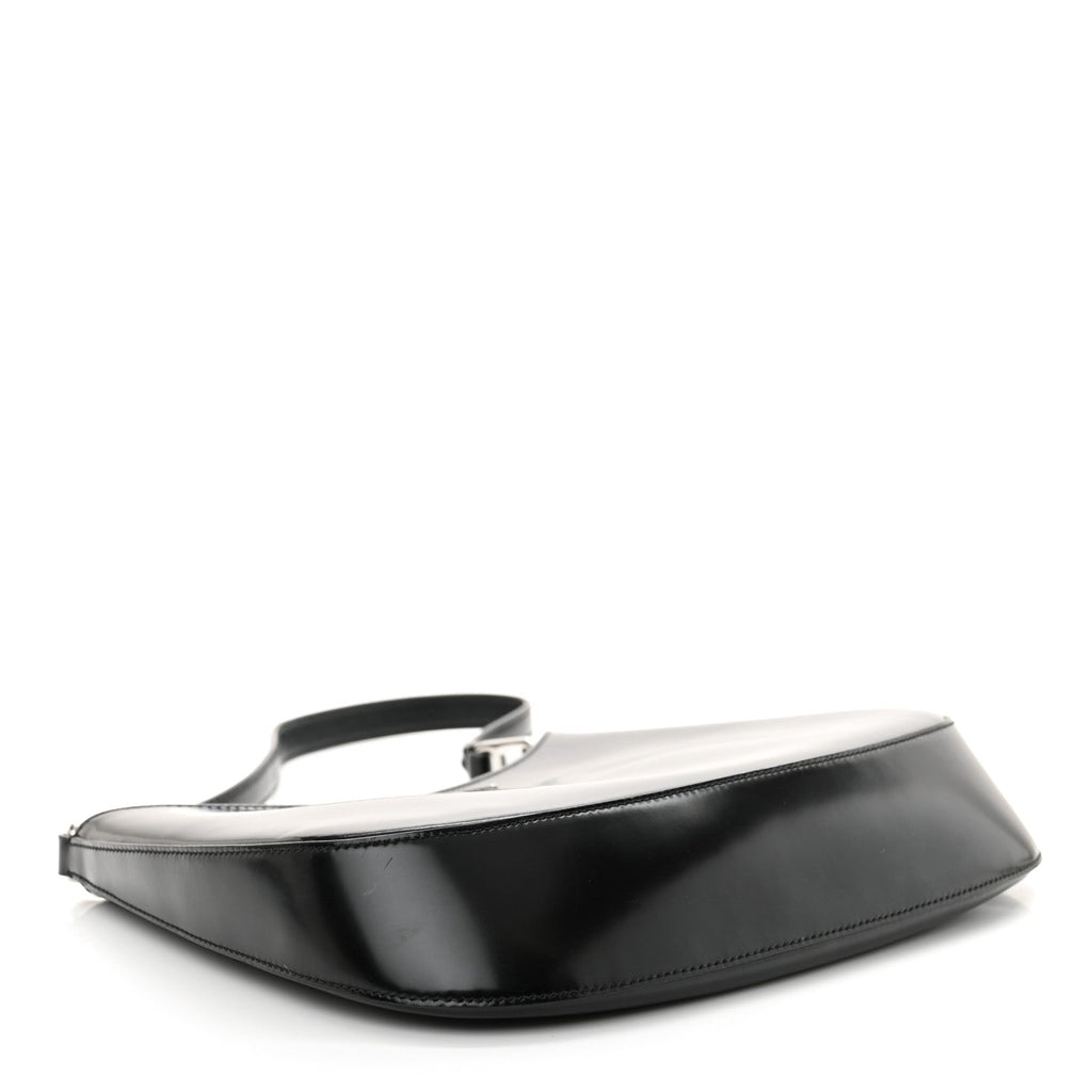 Spazzolato Cleo Shoulder Bag Black