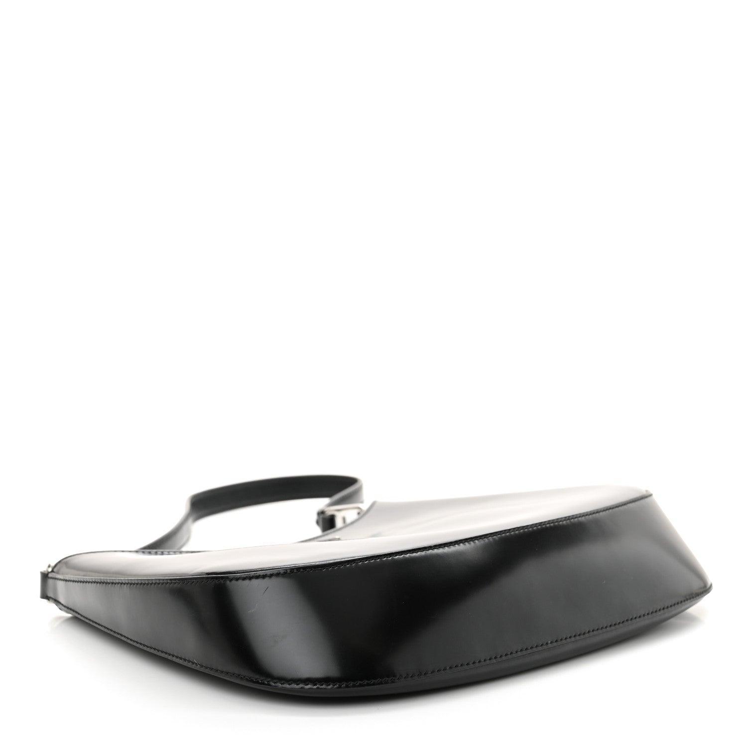 Spazzolato Cleo Shoulder Bag Black