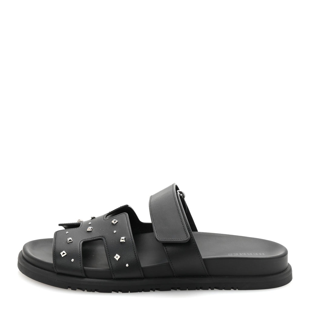 Calfskin Medor Studded Womens Chypre Sandals 39 Black