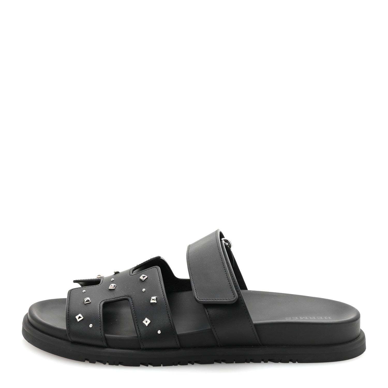 Calfskin Medor Studded Womens Chypre Sandals 39 Black