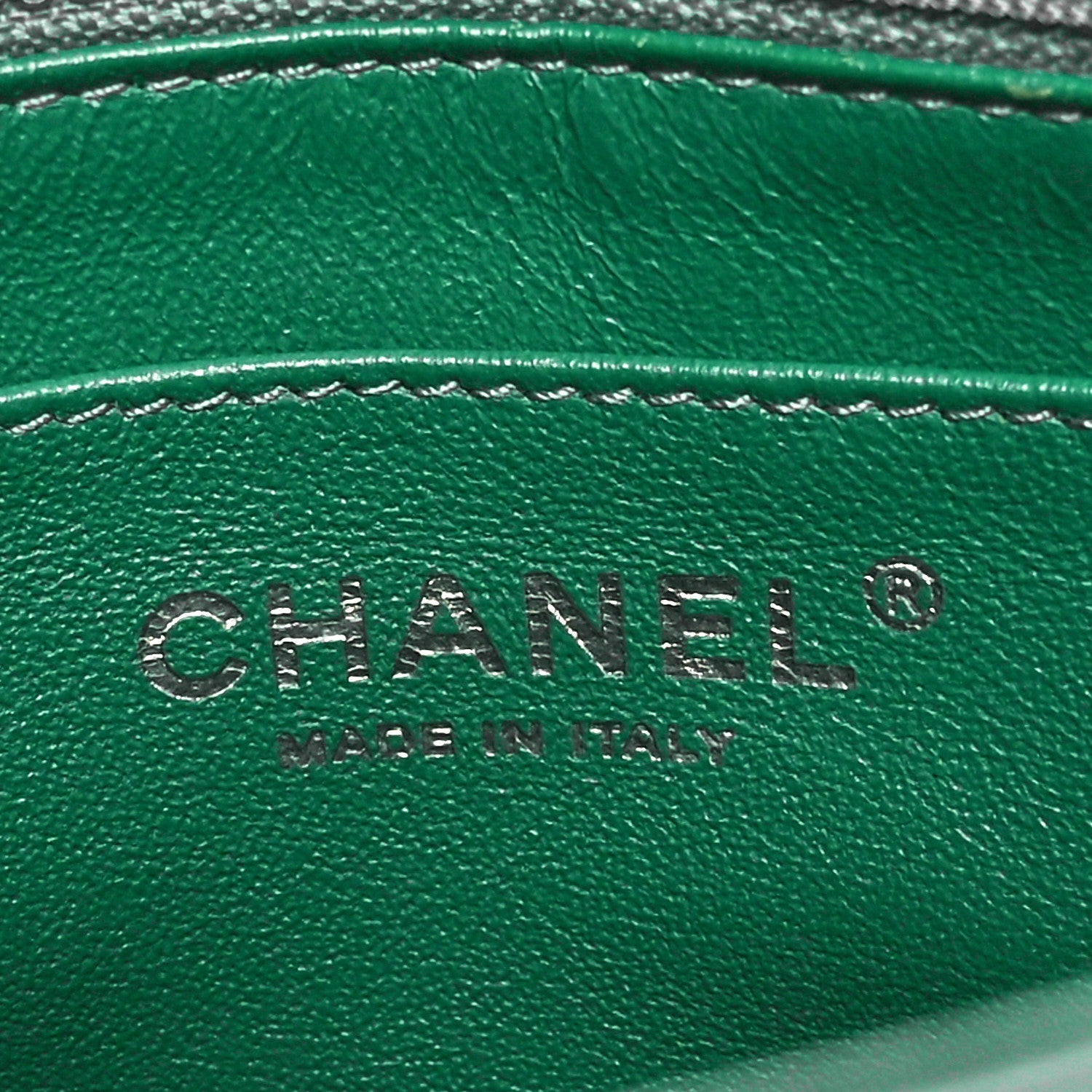 Calfskin Quilted Medium Rock My Shoulder Flap Green