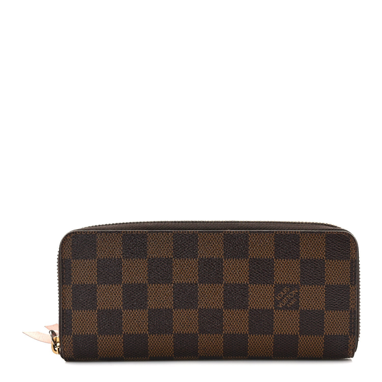 Damier Ebene Clemence Wallet Rose Ballerine