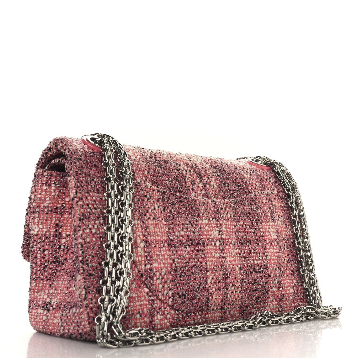Tweed Resin 2.55 Reissue 225 Flap Pink