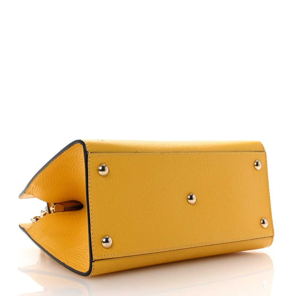 Dollar Calfskin Medium Soho Top Handle Satchel Yellow