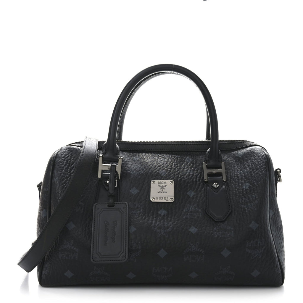 Visetos Heritage Medium Boston Bag Black