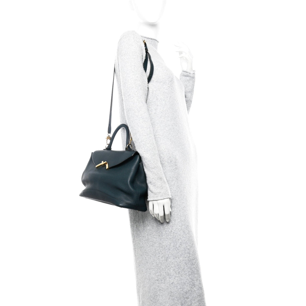 Taurillon Blush Calfskin Gabby MM  Peacock