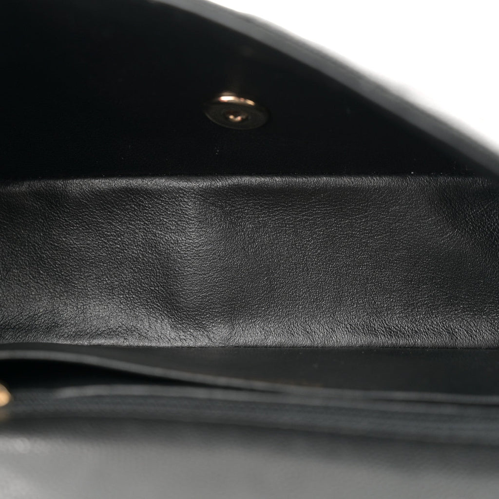 Caviar Quilted Mini Rectangular Flap Black