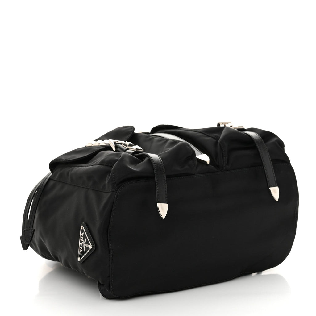 Nylon New Vela Studded Backpack Black