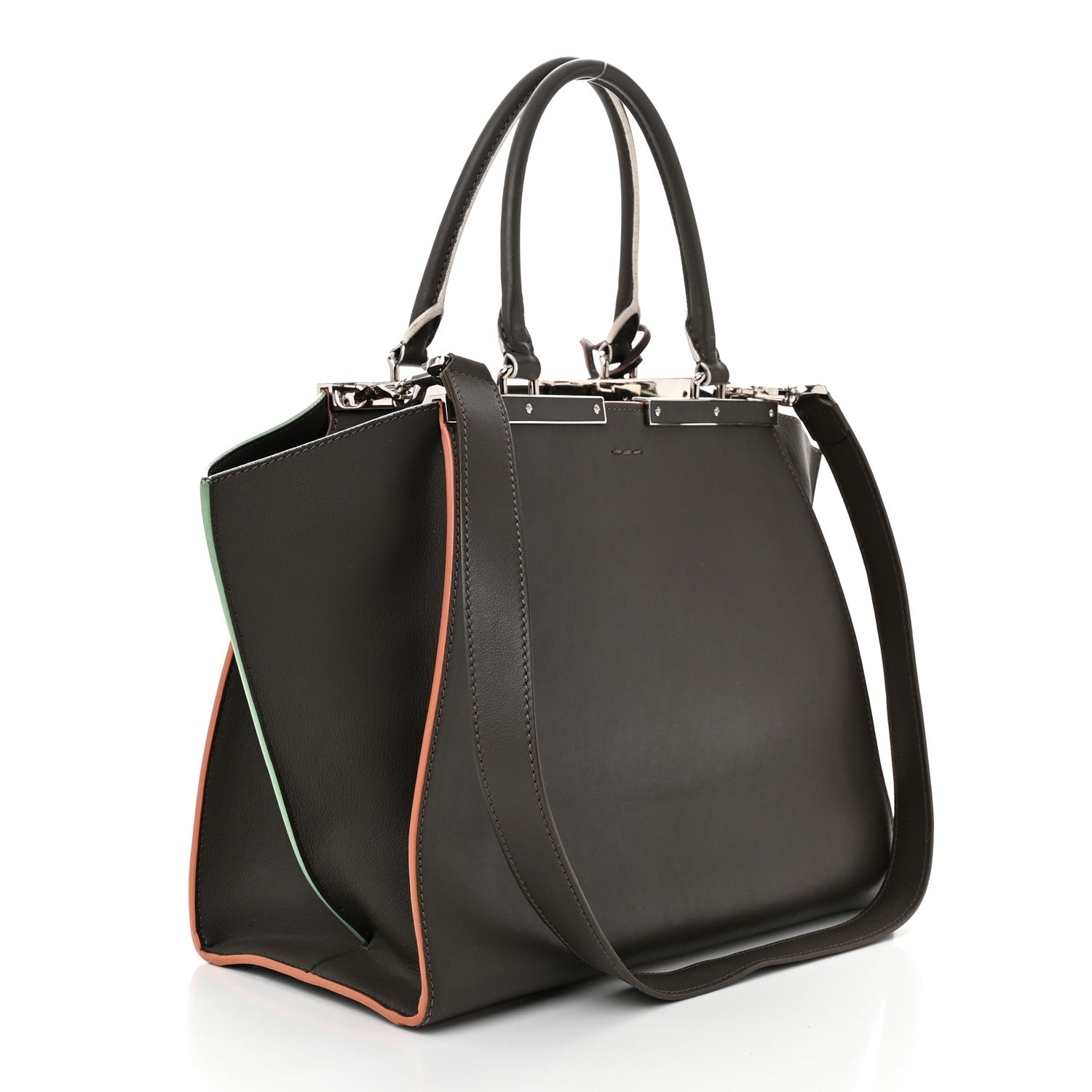Vitello Dolce Century Petite 3Jours Tote Carbone