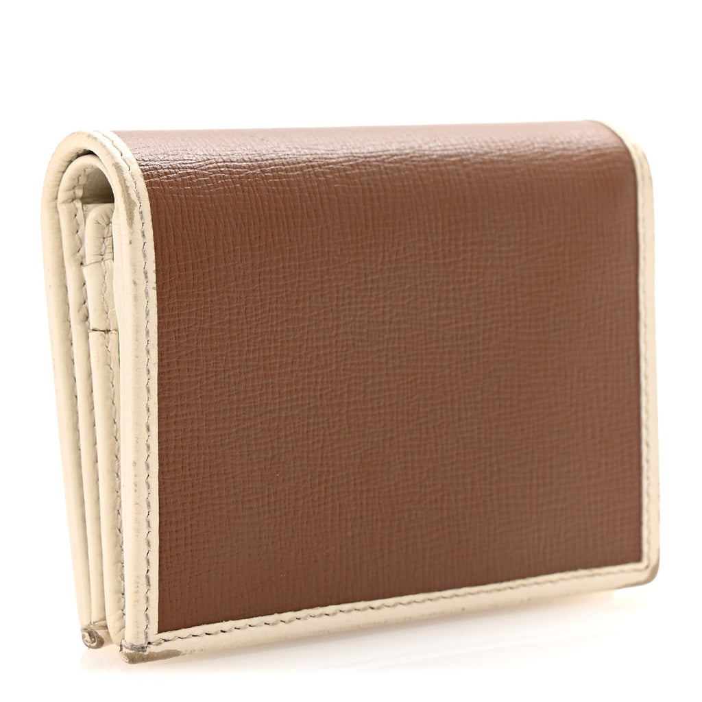 Azalea Calfskin Horsebit 1955  Case Wallet Black Brown Sugar Mystic White