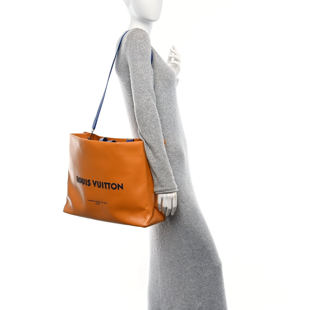 Cowhide Shopper Bag MM Safran