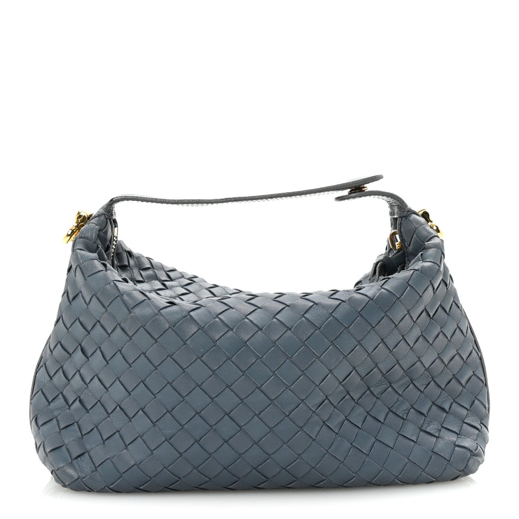 Nappa Intrecciato Large Cosmetic Case Blue