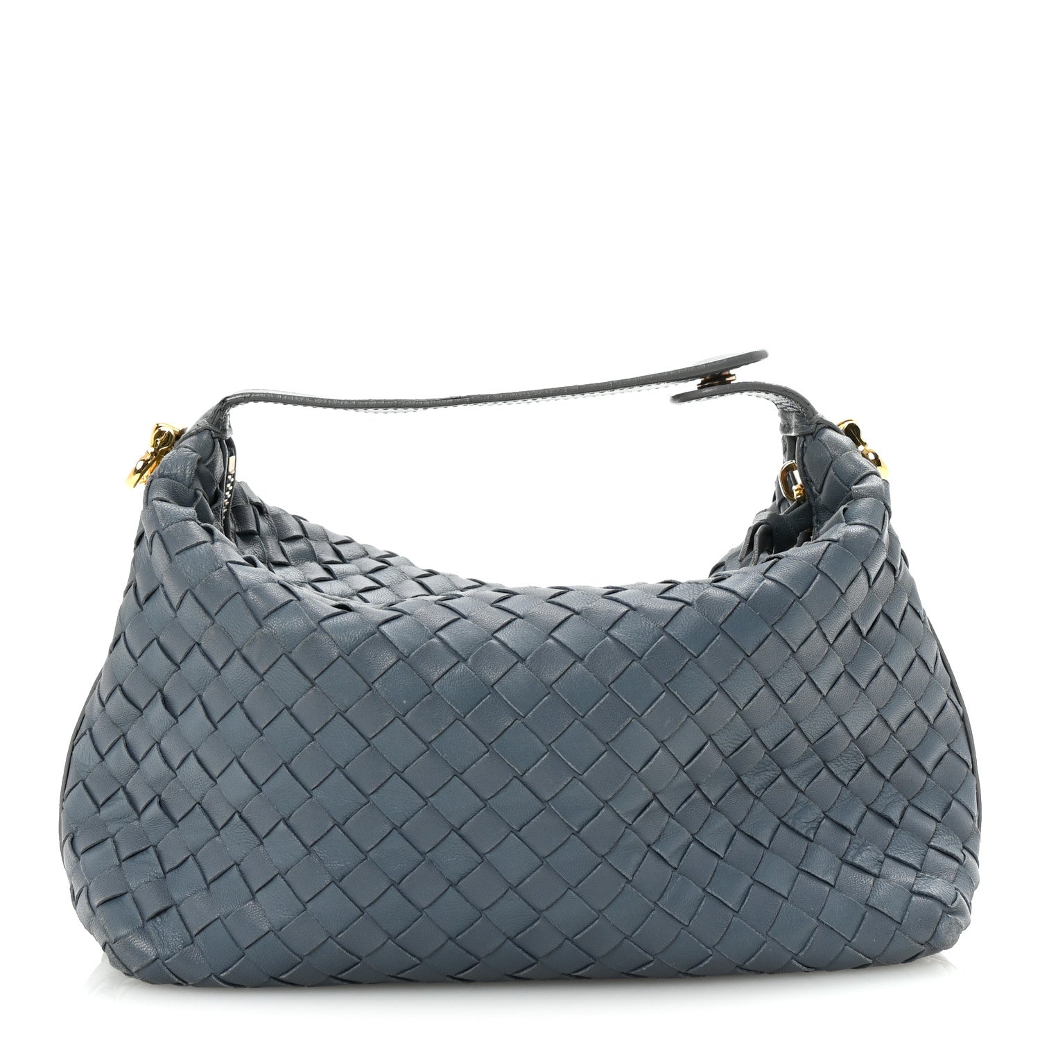 Nappa Intrecciato Large Cosmetic Case Blue