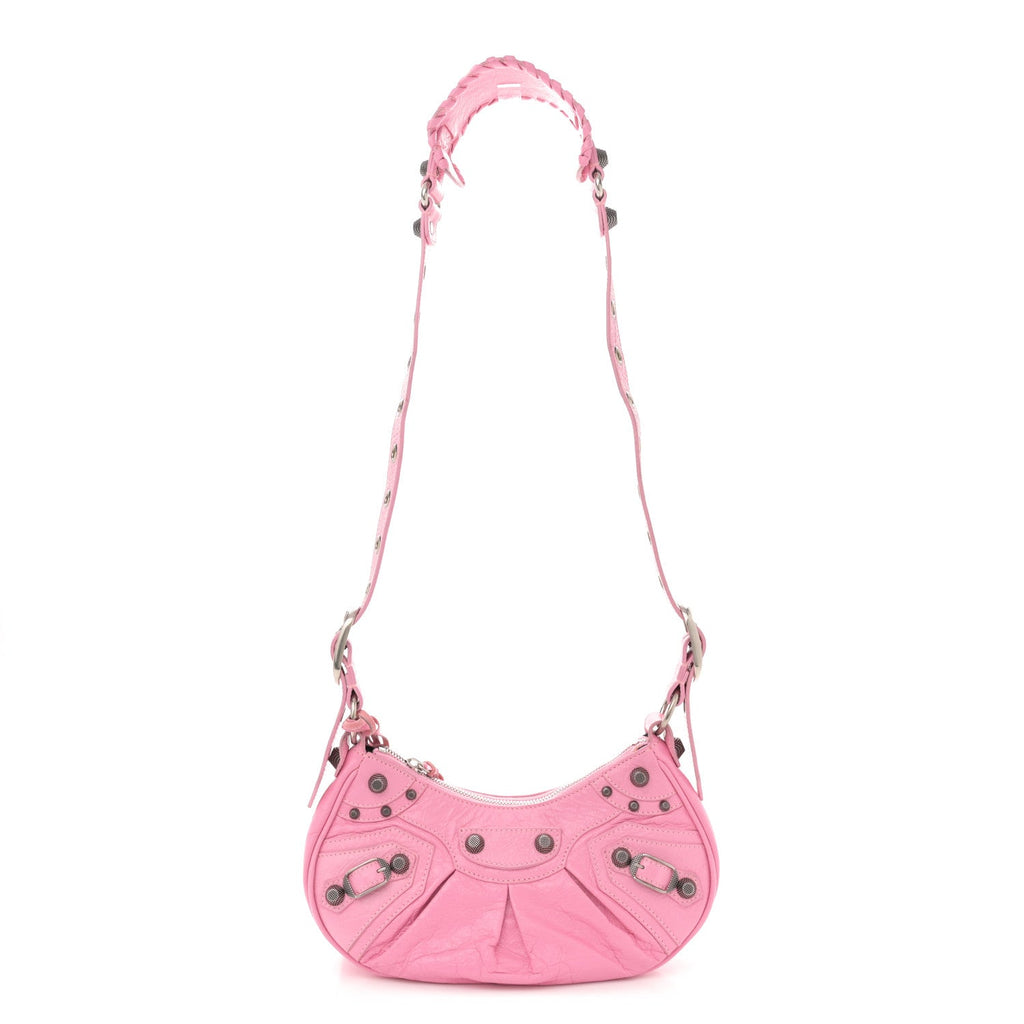 Agneau Arena Le Cagole Shoulder Bag XS Candy Pink