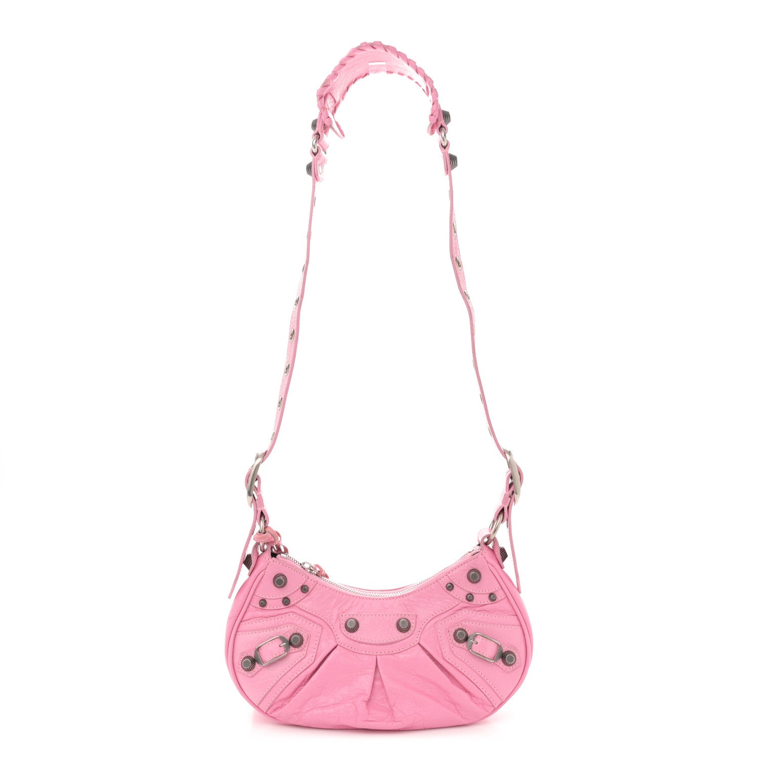 Agneau Arena Le Cagole Shoulder Bag XS Candy Pink