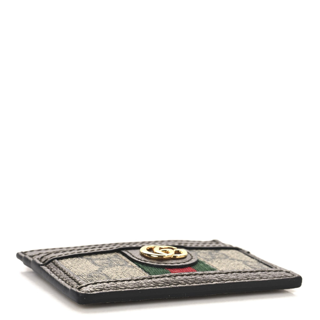GG Supreme Monogram Ophidia  Holder Brown