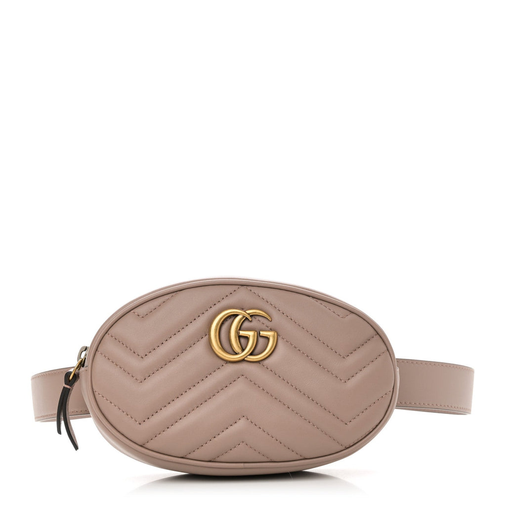 Calfskin Matelasse GG Marmont Belt Bag 85 34 Porcelain Rose