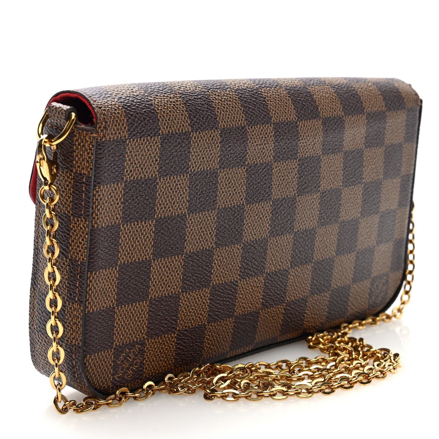 Damier Ebene Pochette Felicie Chain Wallet