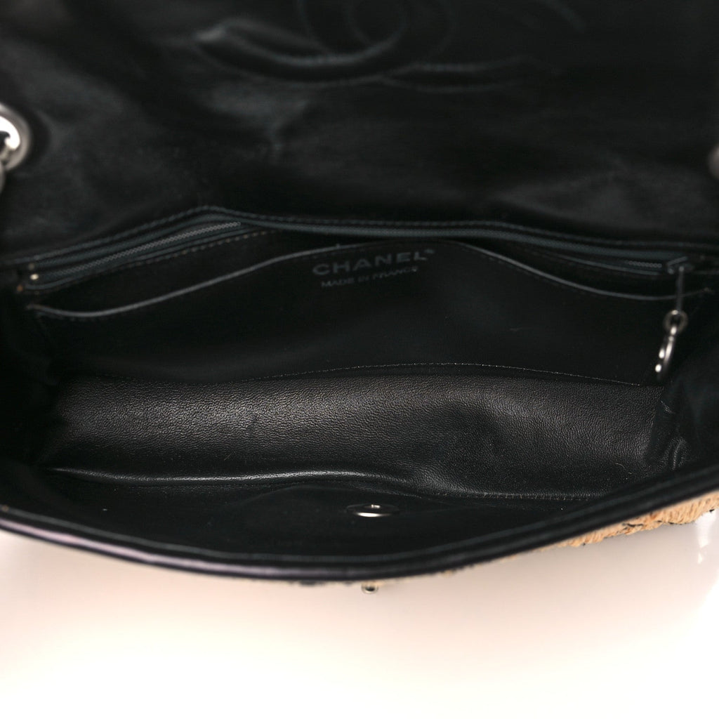 Straw Diamond Stitch Flap