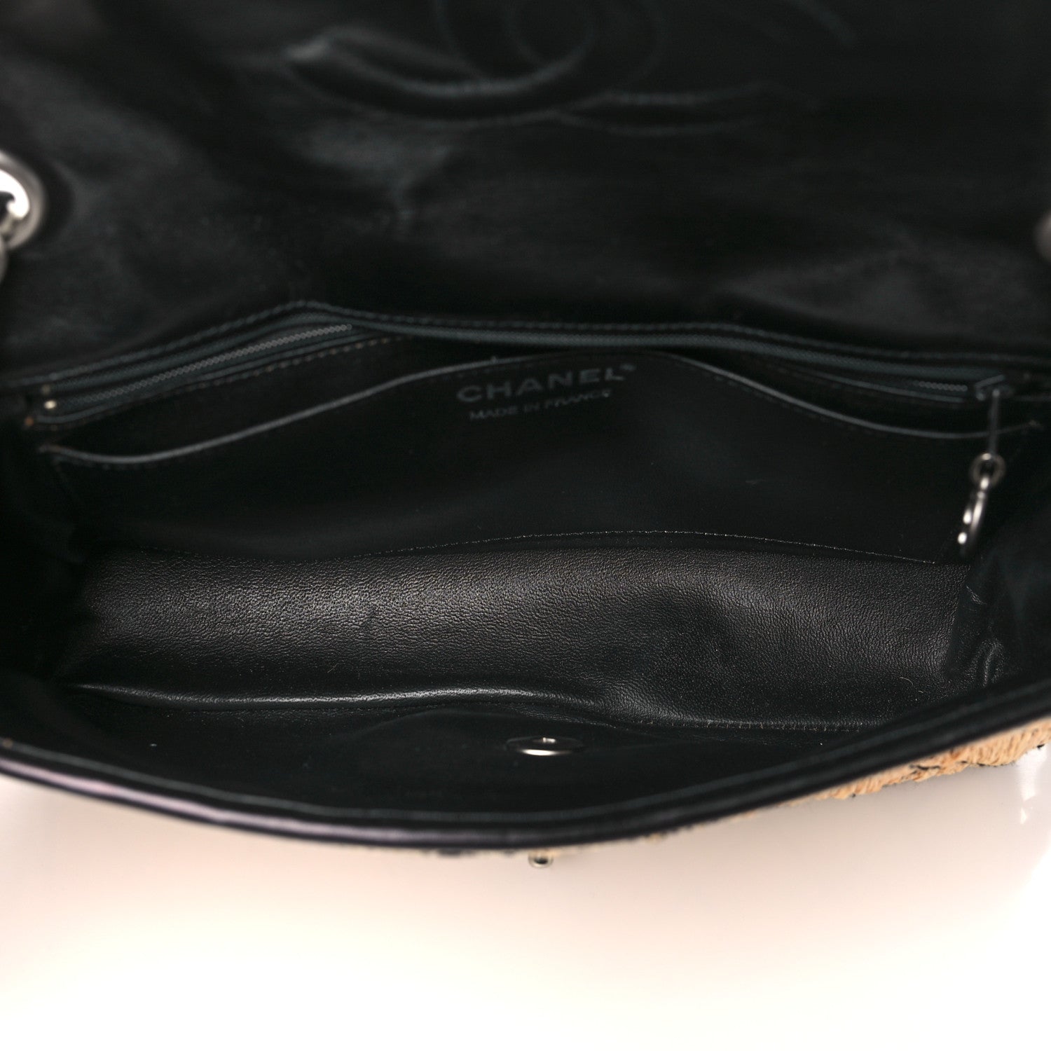Straw Diamond Stitch Flap