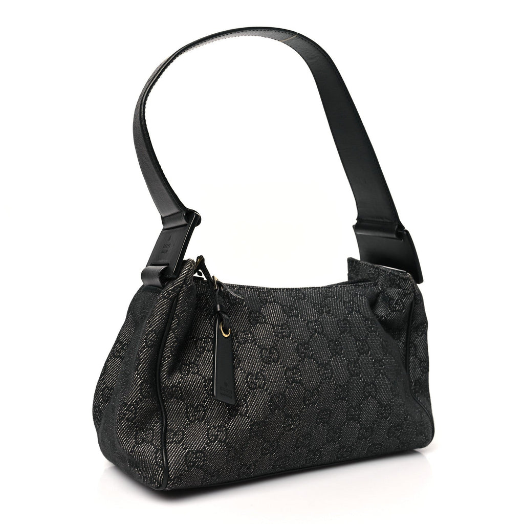 Monogram GG Signature Shoulder Bag Black