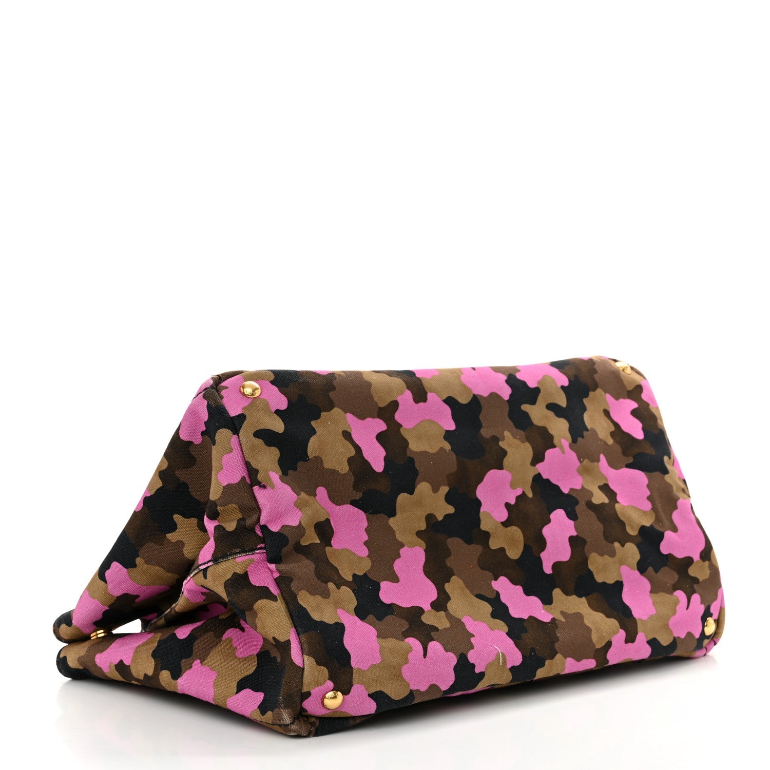 Canapa Camouflage Tote  Pink Brown