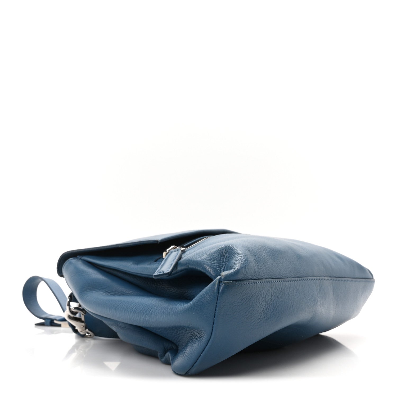 Calfskin Small Pandora Pure Flap Bag Blue
