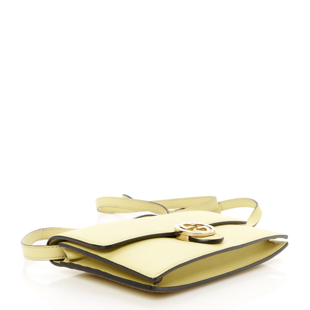 Moon Calfskin Icon Wallet Mimosa Flower