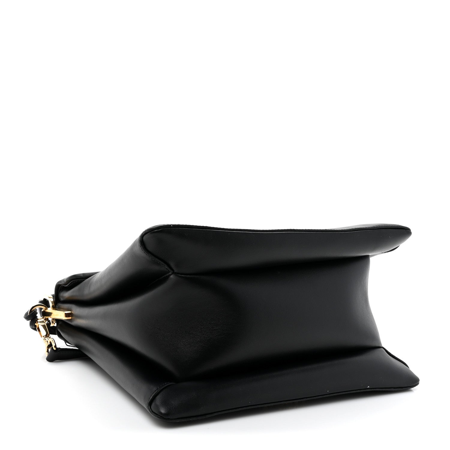 New Calfskin Medium Ingrid Top Handle Bag Black