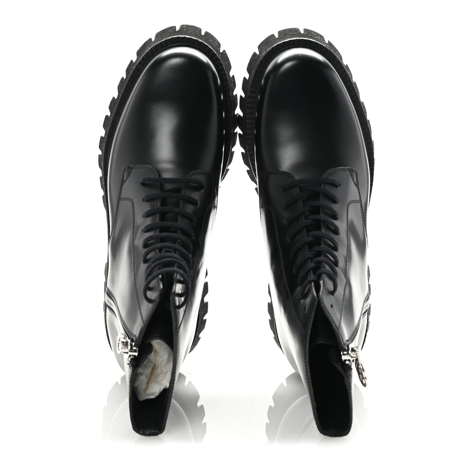 Calfskin Mens Novo Lug Sole Ankle Boots 9.5 Black