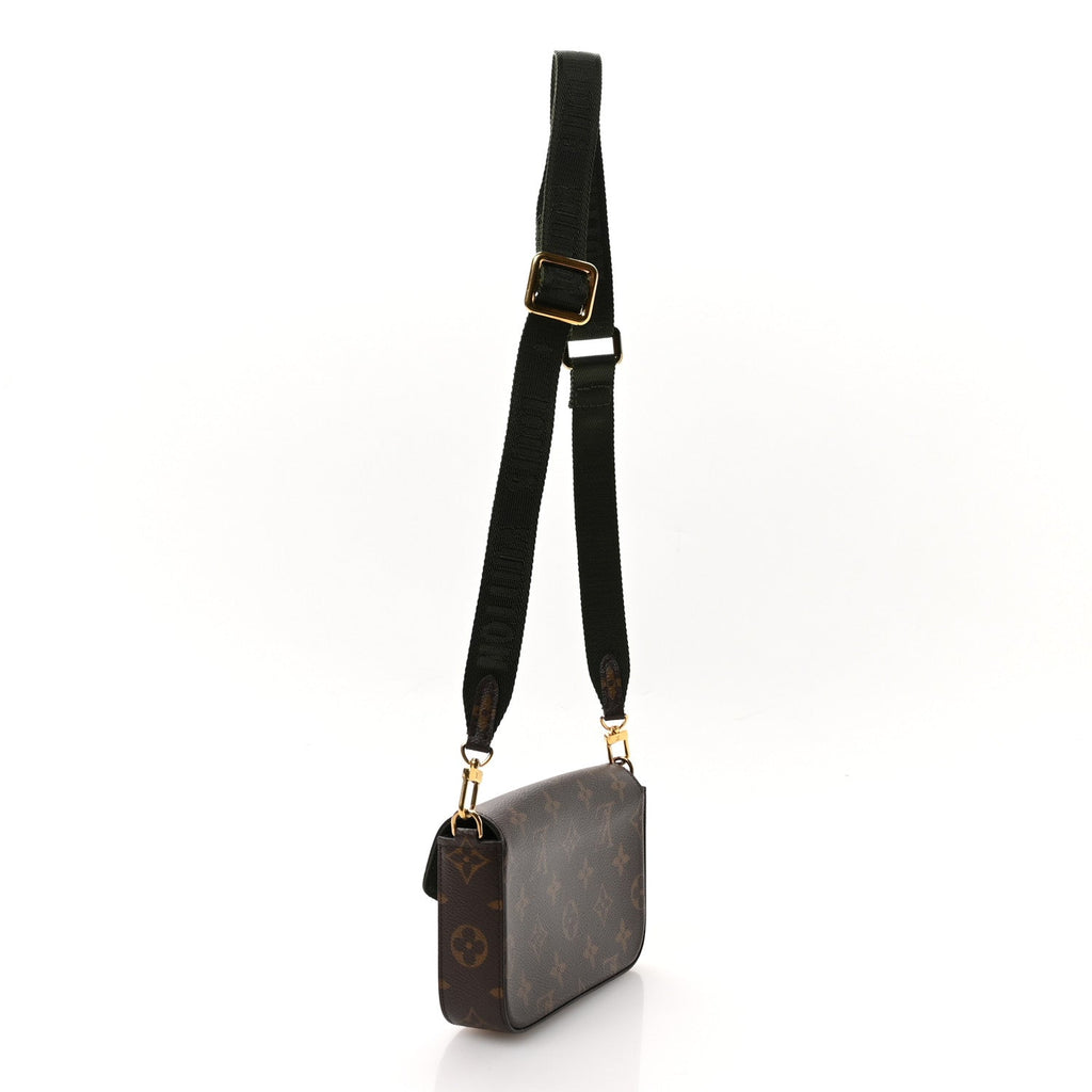 Monogram Felicie Strap & Go Kaki