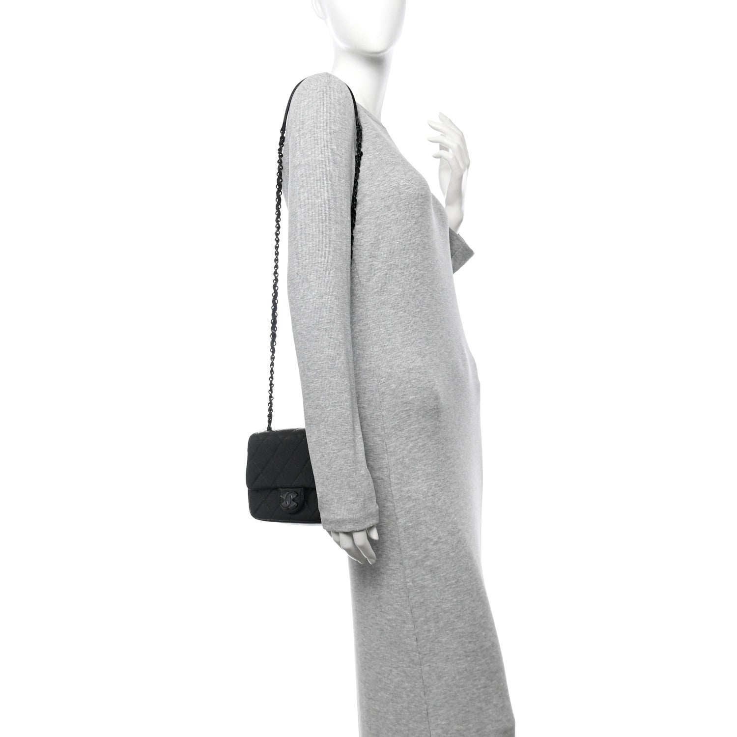 Caviar Quilted Incognito Mini Square Flap Black