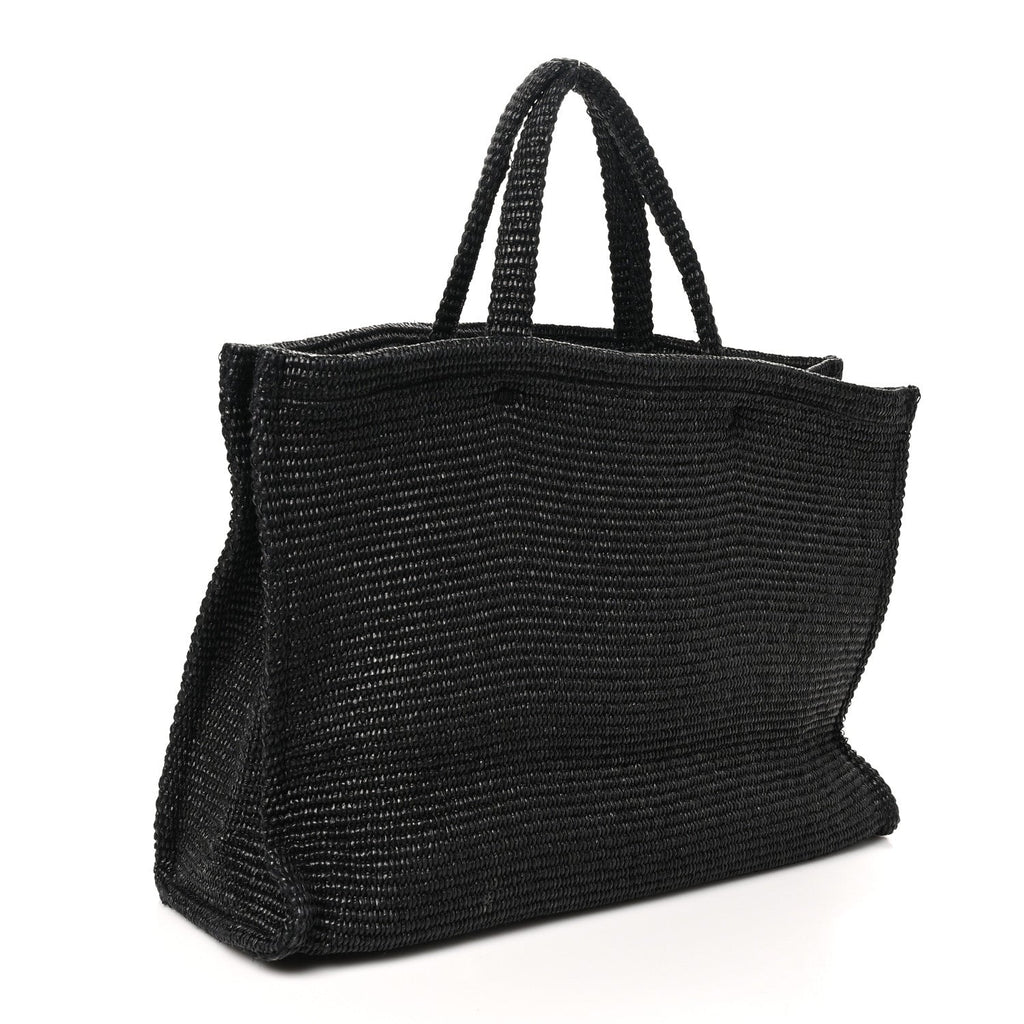 Raffia Large G Tote Black