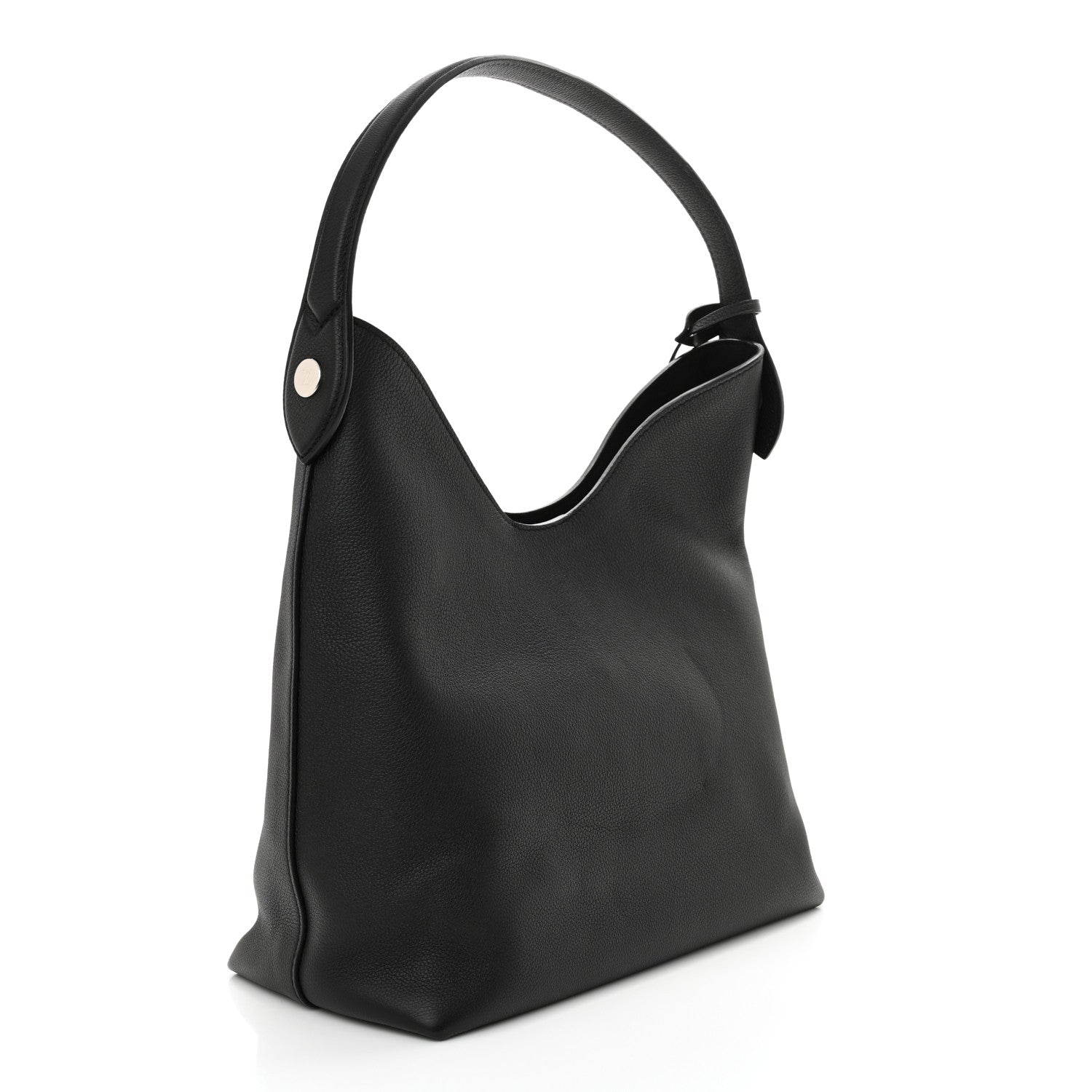 Calfskin Lockme Hobo Black
