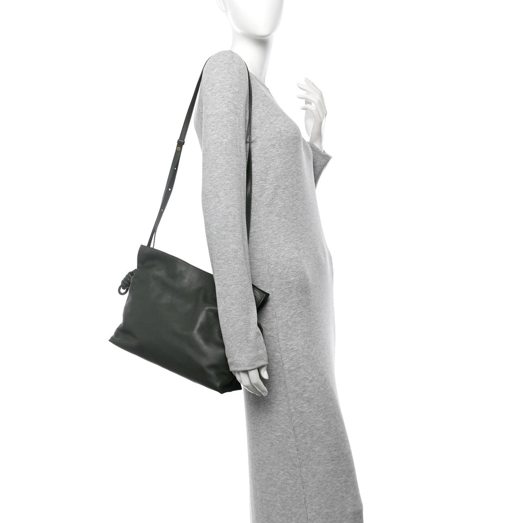 Nappa Medium Flamenco Knot Bag Vintage Khaki