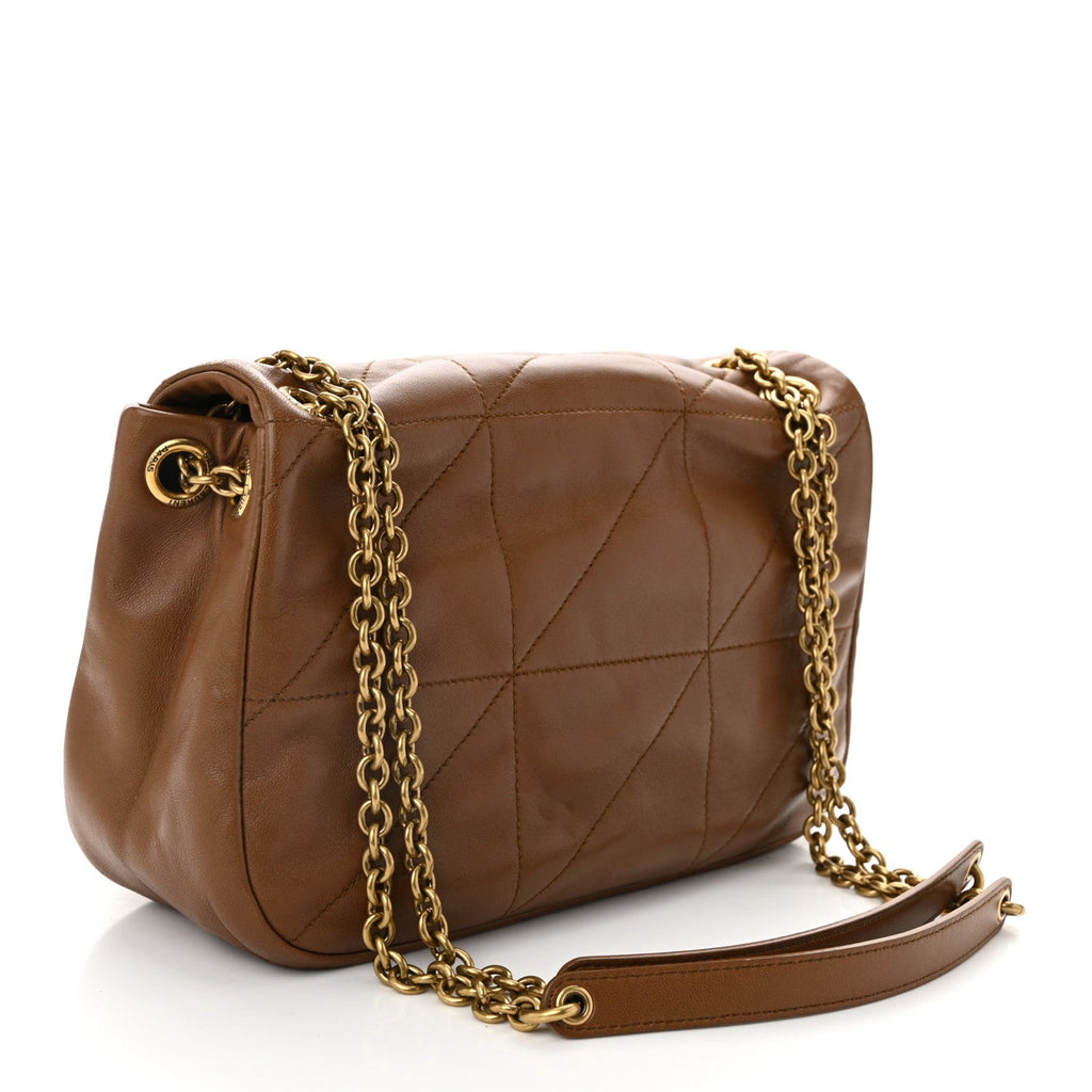 Lambskin Matelasse Monogram Small Jamie 4.3 Light Fox